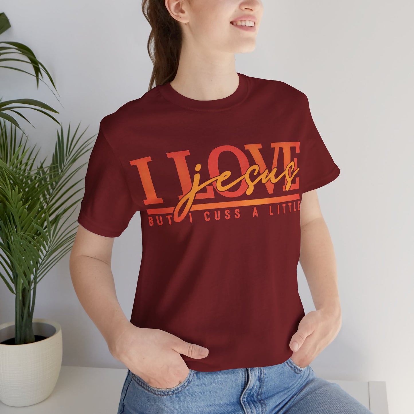 "I Love Jesus But I Cuss a Little" Tee