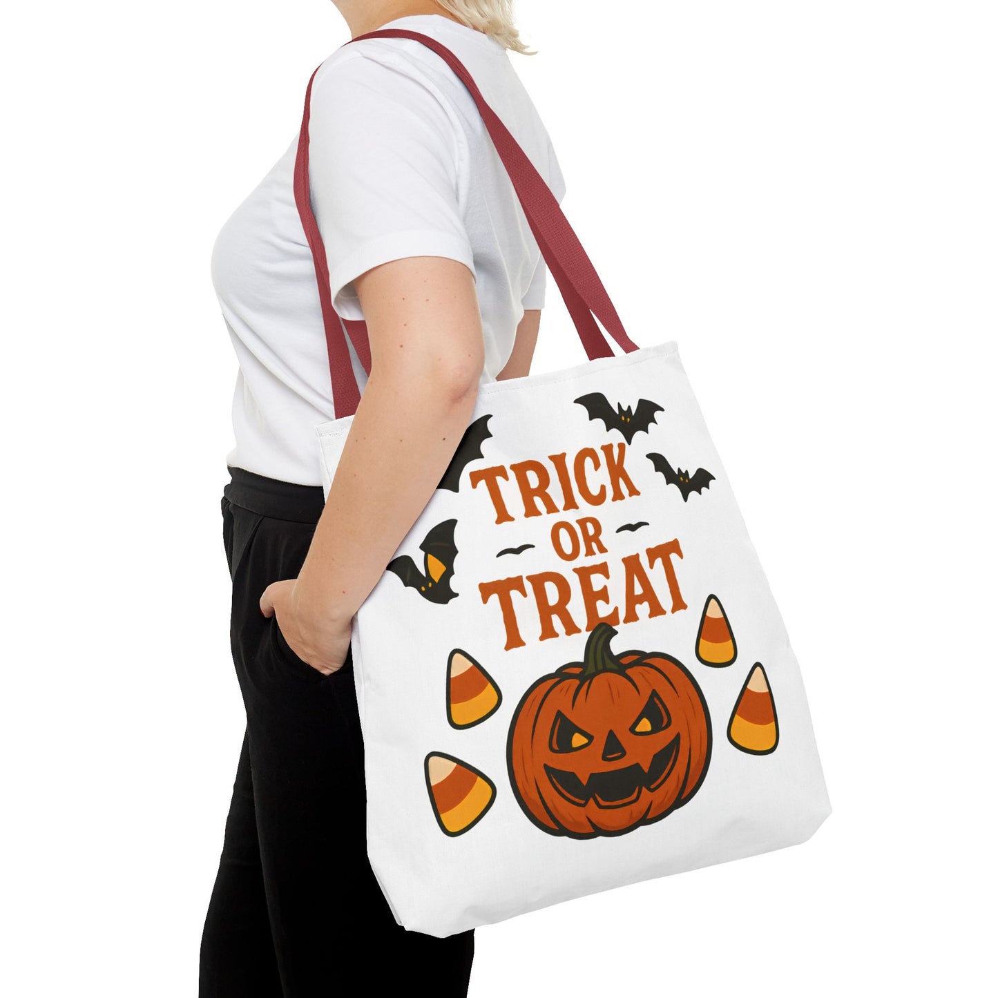 Halloween Trick or Treat Tote Bag – Spooky, Kid-Friendly Candy Carrier 🎃