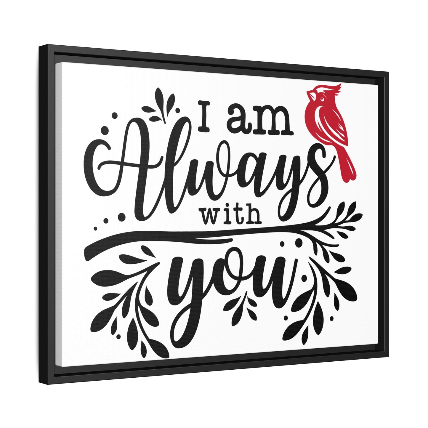 Always With You Cardinal – Matte Canvas Wall Art