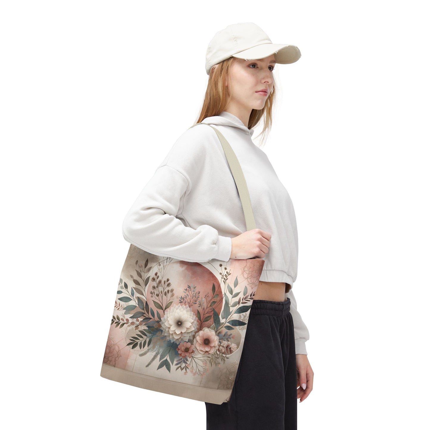 Floral Tote Bag – Elegant Eco-Friendly Accessory for Shopping, Weddings, and Gifting