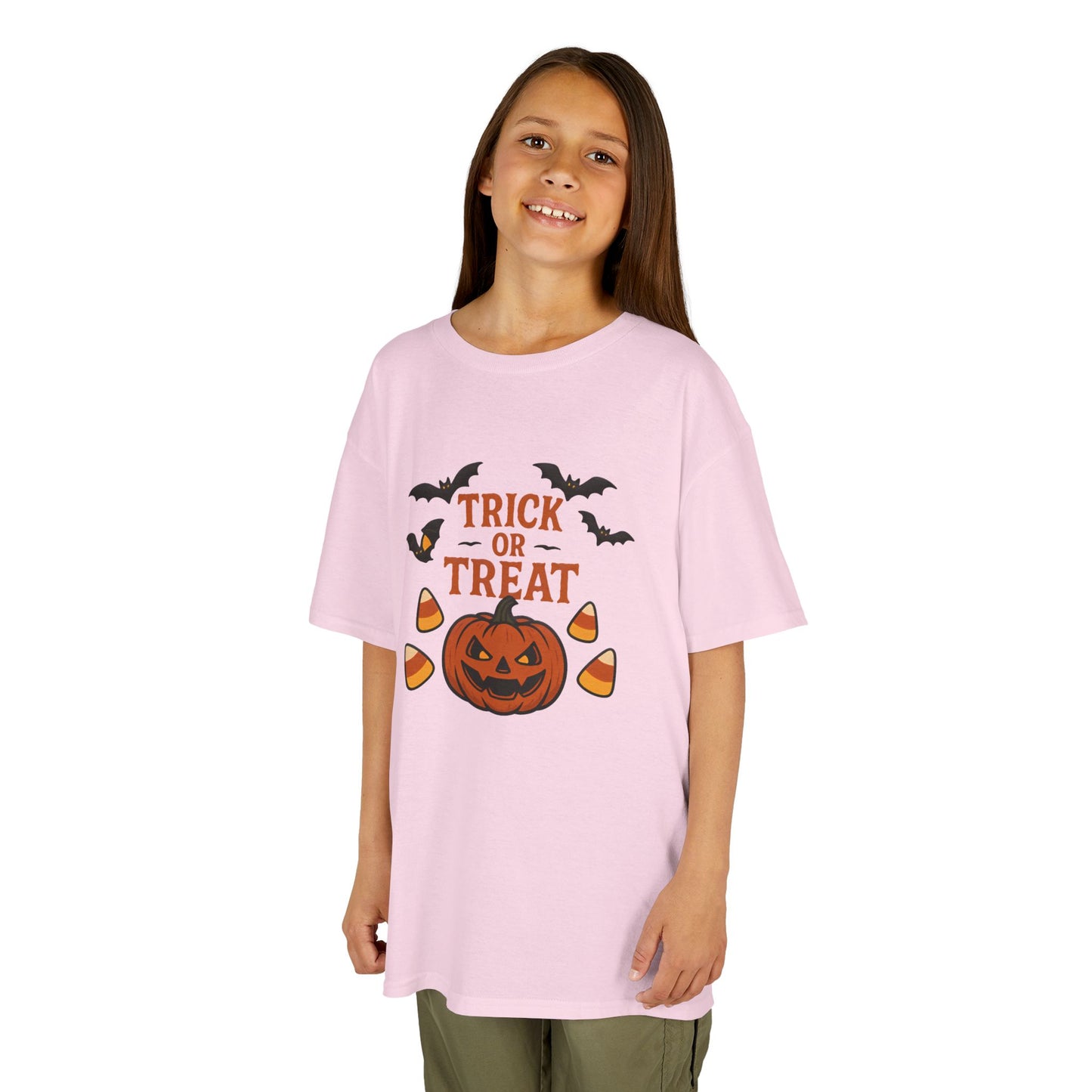 Kids Halloween Tee – Trick or Treat Pumpkin Shirt