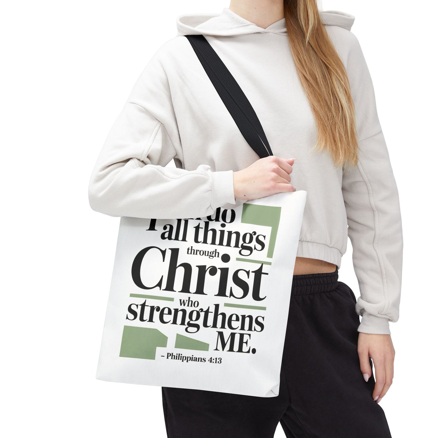 Inspirational Bible Verse Tote Bag – Faith-Based Everyday Carry, Christian Gift for Women, Church & Life