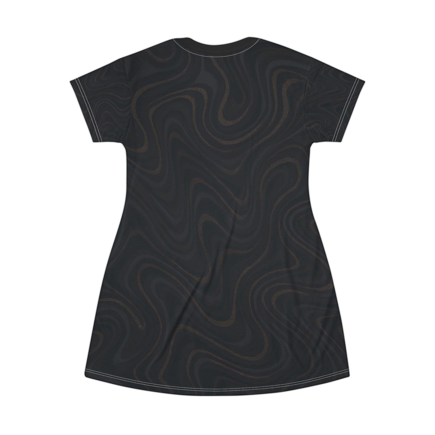 Chic Swirl T-Shirt Dress – Stylish Comfort for Everyday & Getaways