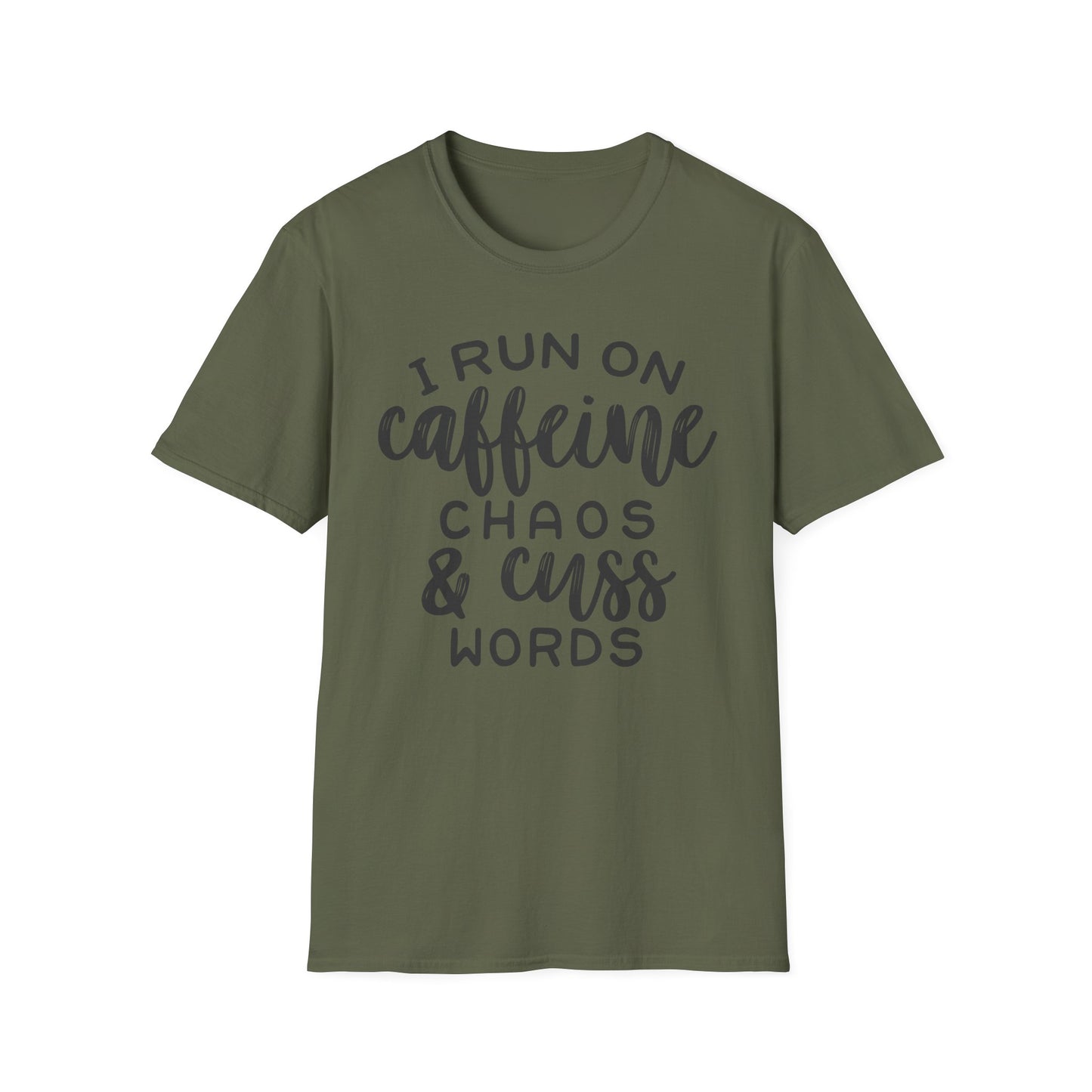 Caffeine Chaos Unisex T-Shirt – Funny Coffee Lover Tee