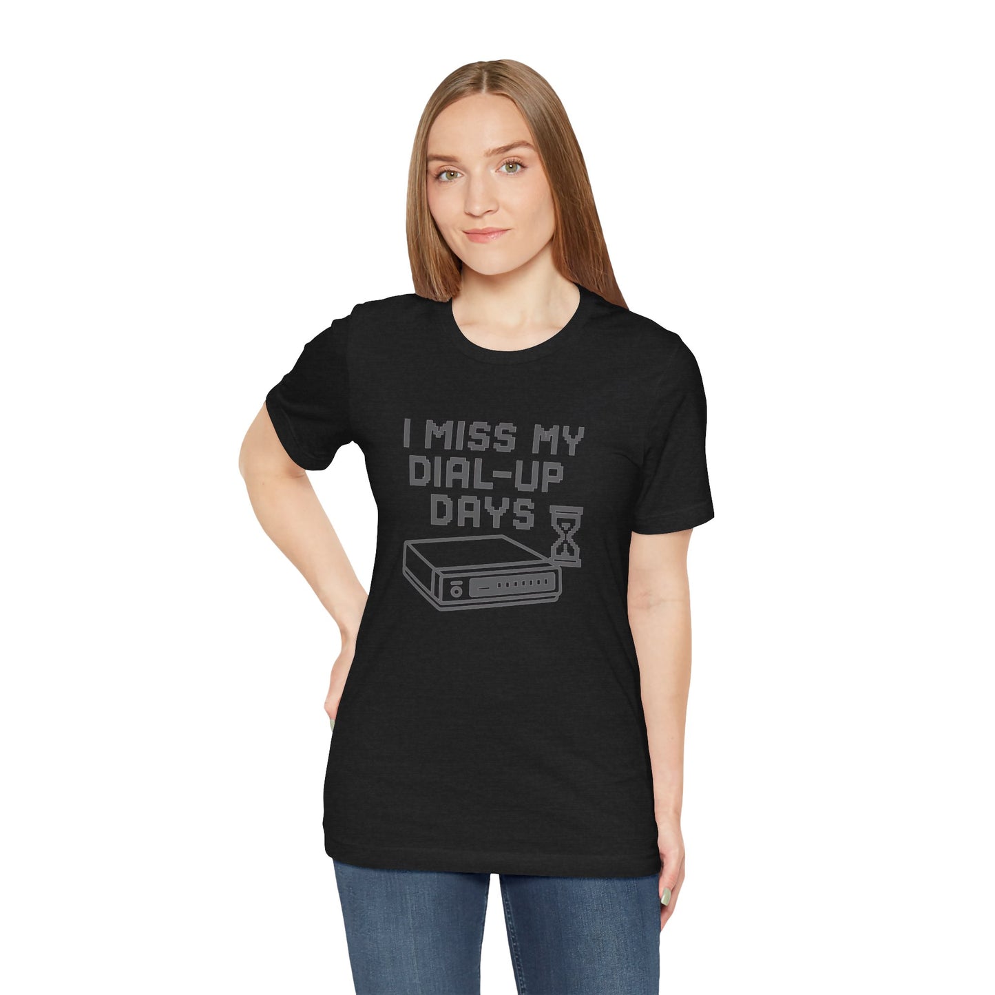 Nostalgic Dial-Up Days Tee – Retro Tech Shirt for 90s Kids, IT Pros & Internet Pioneers