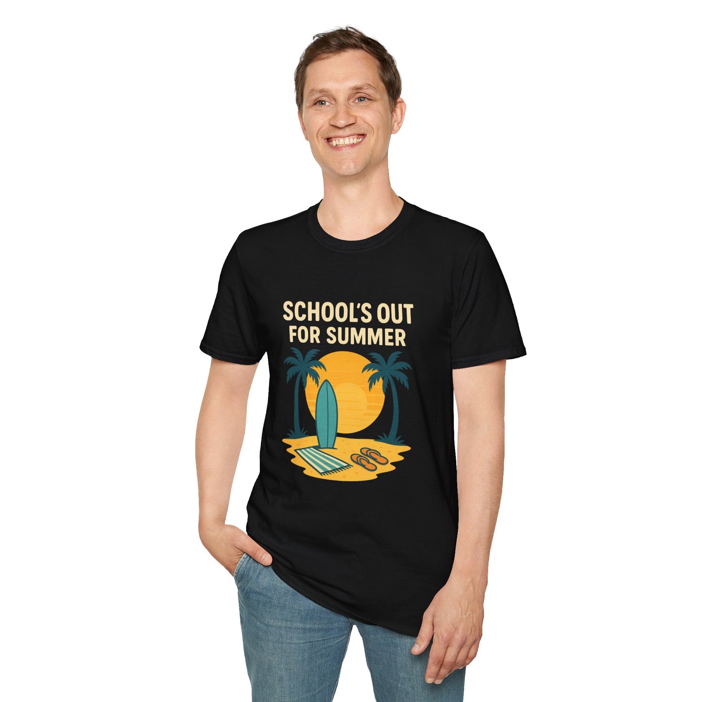 School’s Out for Summer T-Shirt – Laid-Back Style for Beach Days & Backyard Celebrations