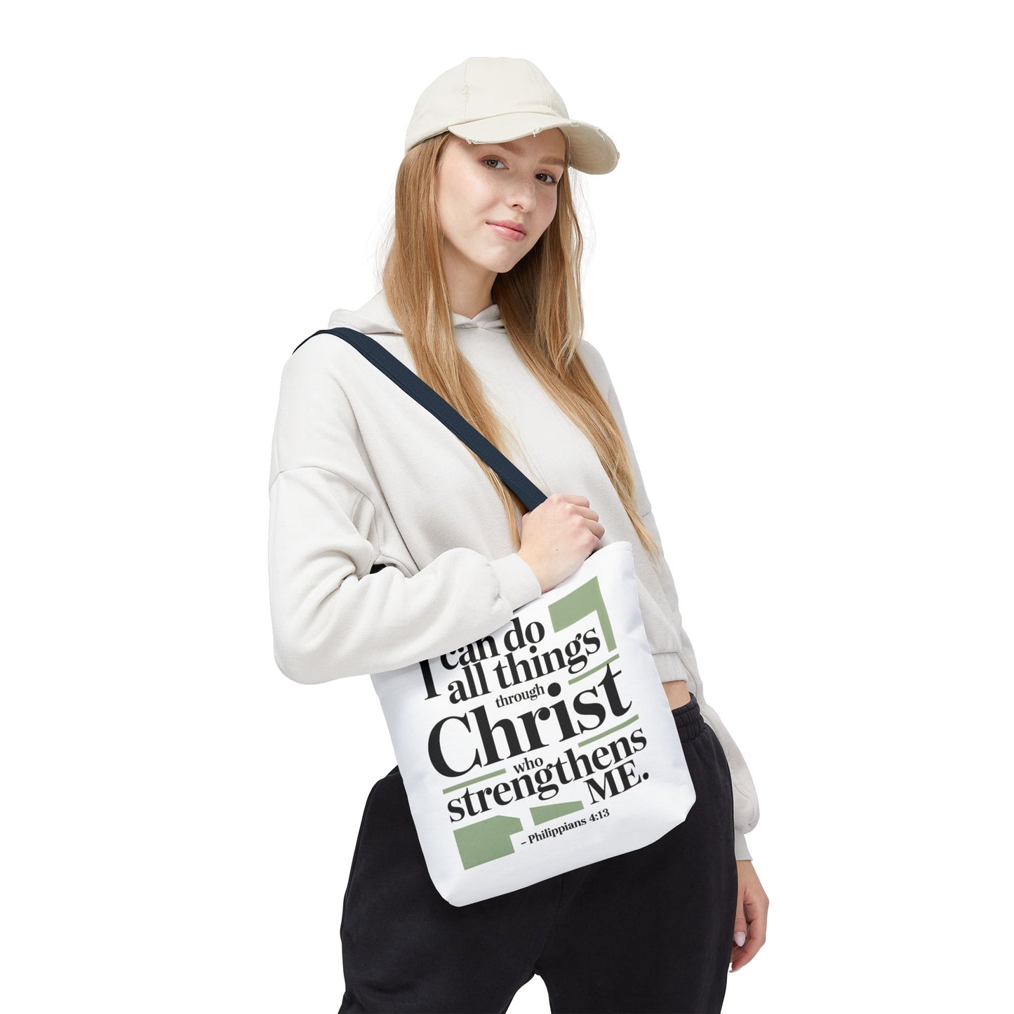 Inspirational Bible Verse Tote Bag – Faith-Based Everyday Carry, Christian Gift for Women, Church & Life
