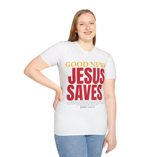 Inspirational "Jesus Saves" T-Shirt