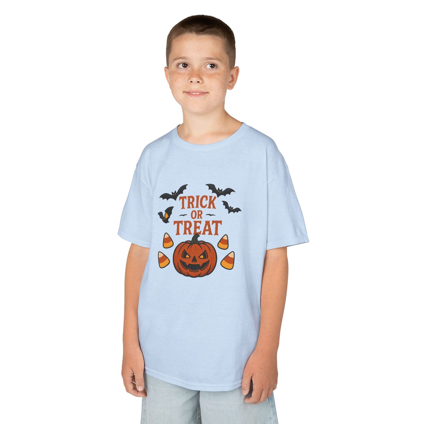 Kids Halloween Tee – Trick or Treat Pumpkin Shirt