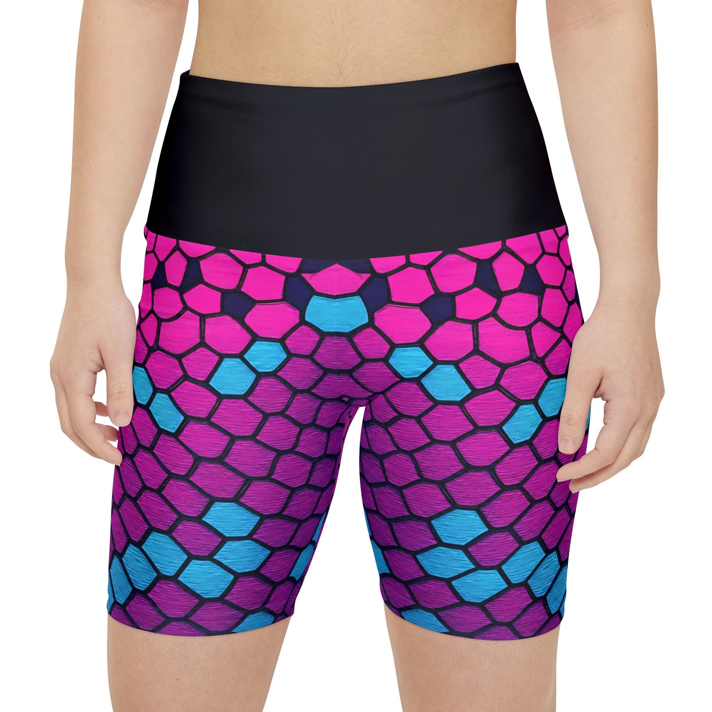 Vibrant Women's Workout Shorts – Bold Fitness Apparel for Active Living