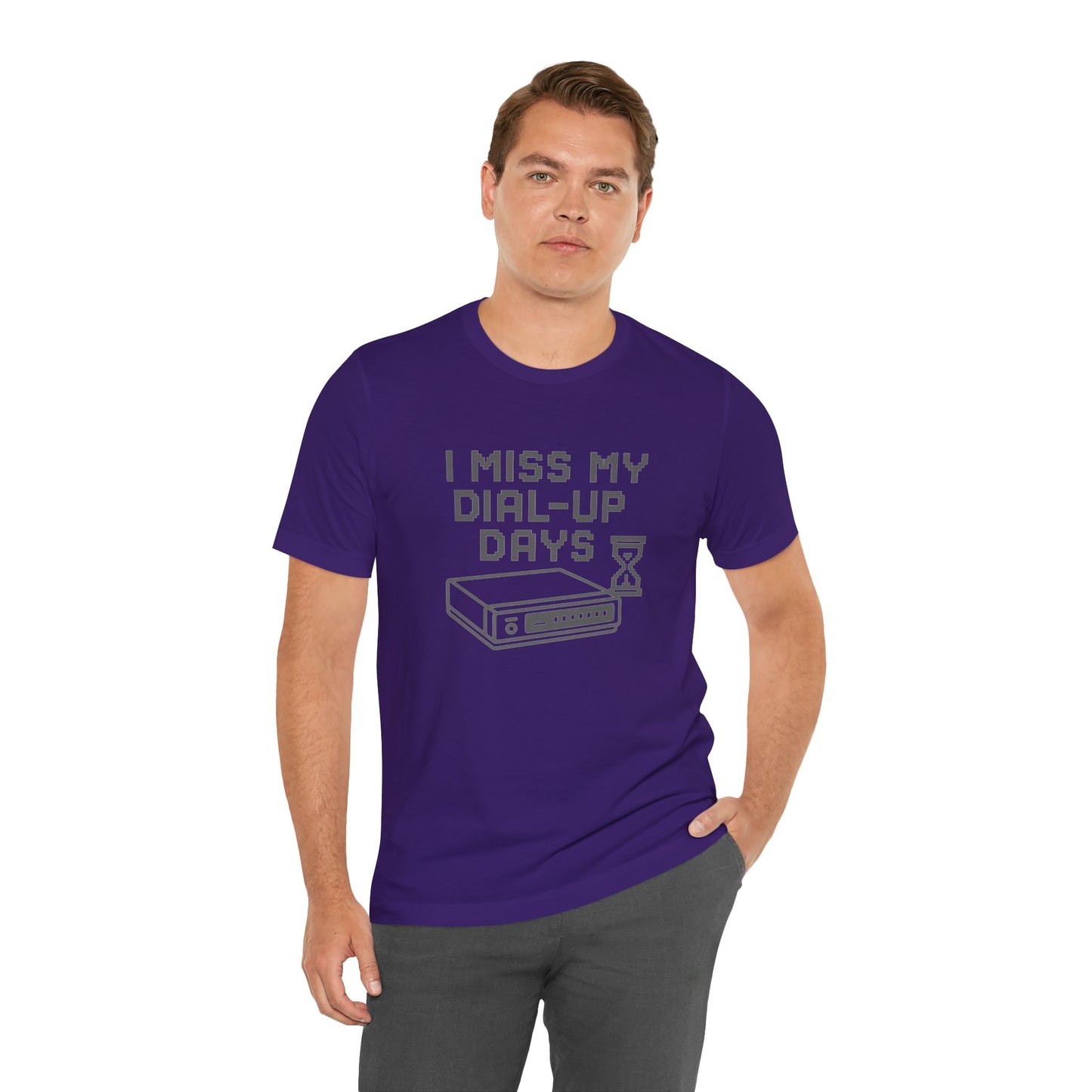 Nostalgic Dial-Up Days Tee – Retro Tech Shirt for 90s Kids, IT Pros & Internet Pioneers