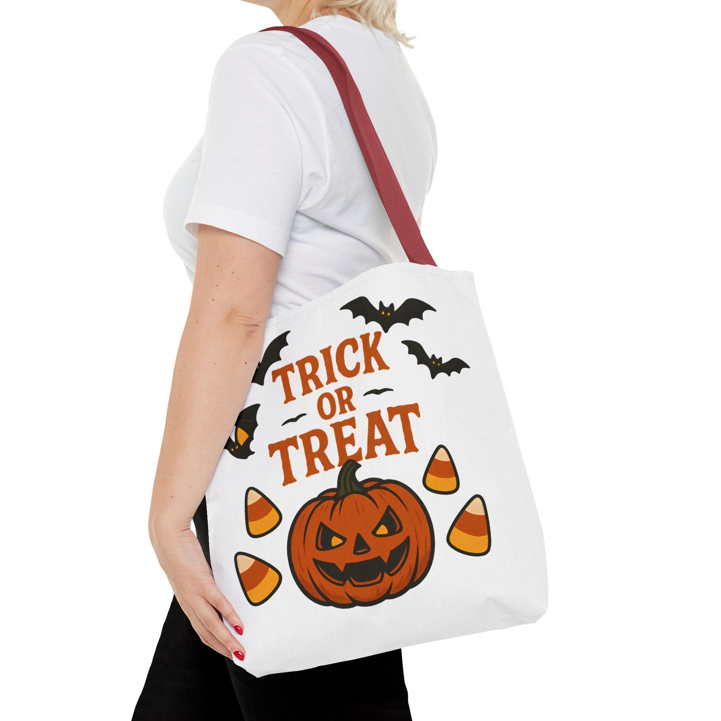 Halloween Trick or Treat Tote Bag – Spooky, Kid-Friendly Candy Carrier 🎃
