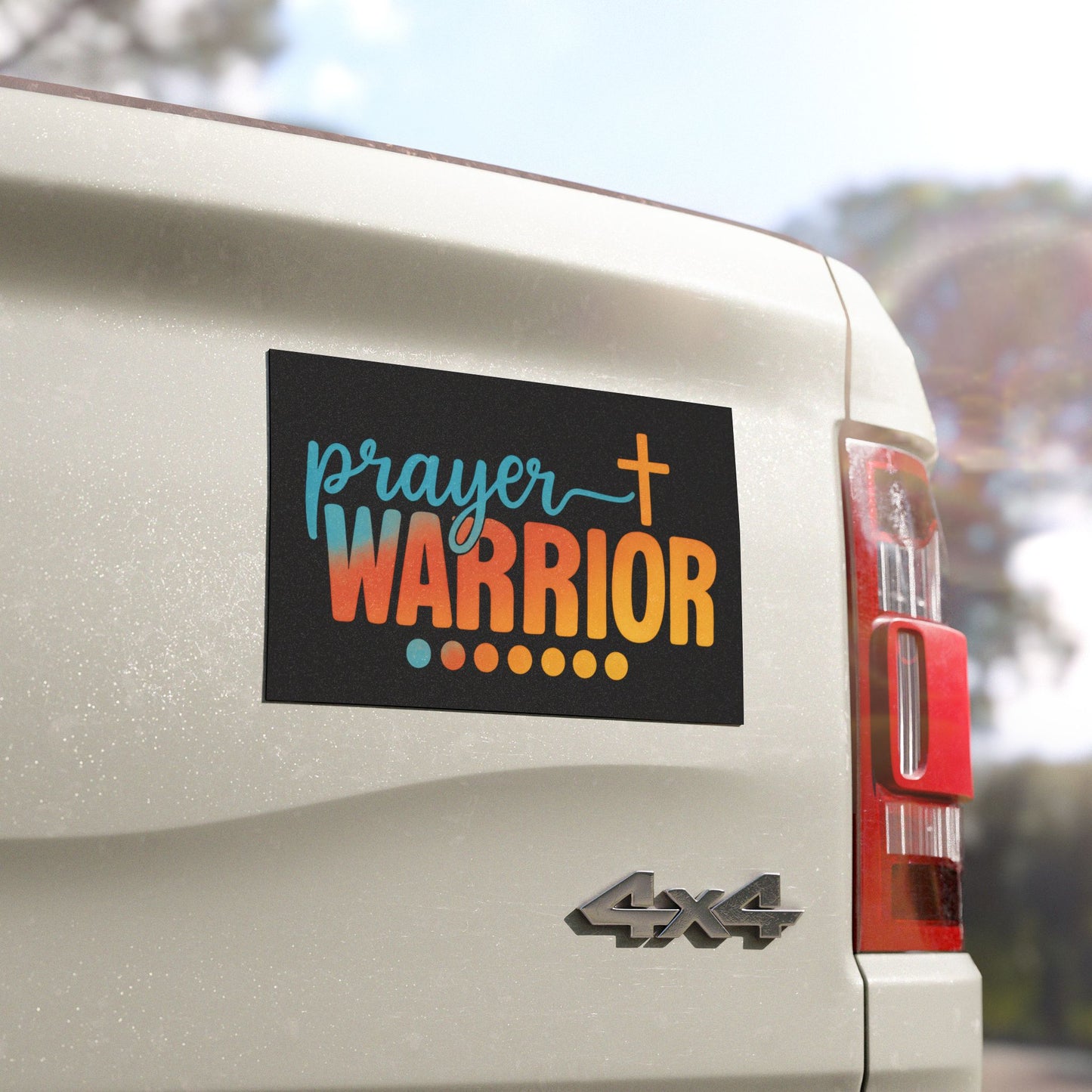 Christian Faith Auto Sign – Inspirational 7.5"x4.5" Magnet for Ministry on the Move