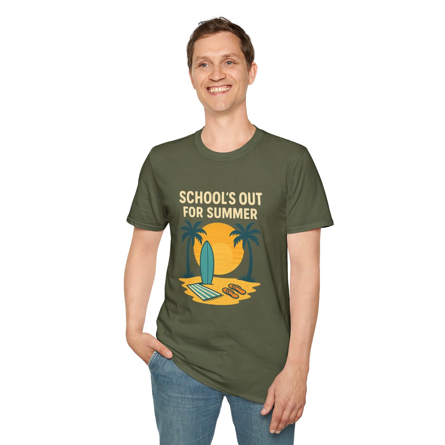 School’s Out for Summer T-Shirt – Laid-Back Style for Beach Days & Backyard Celebrations
