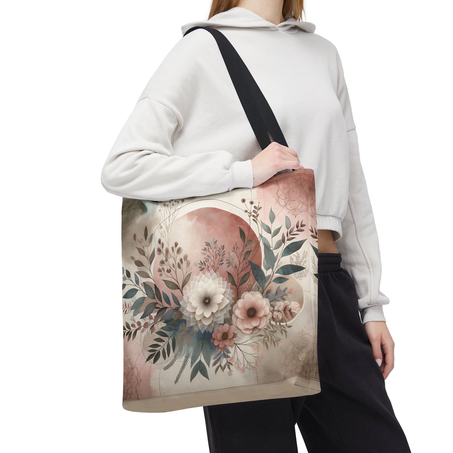 Floral Tote Bag – Elegant Eco-Friendly Accessory for Shopping, Weddings, and Gifting
