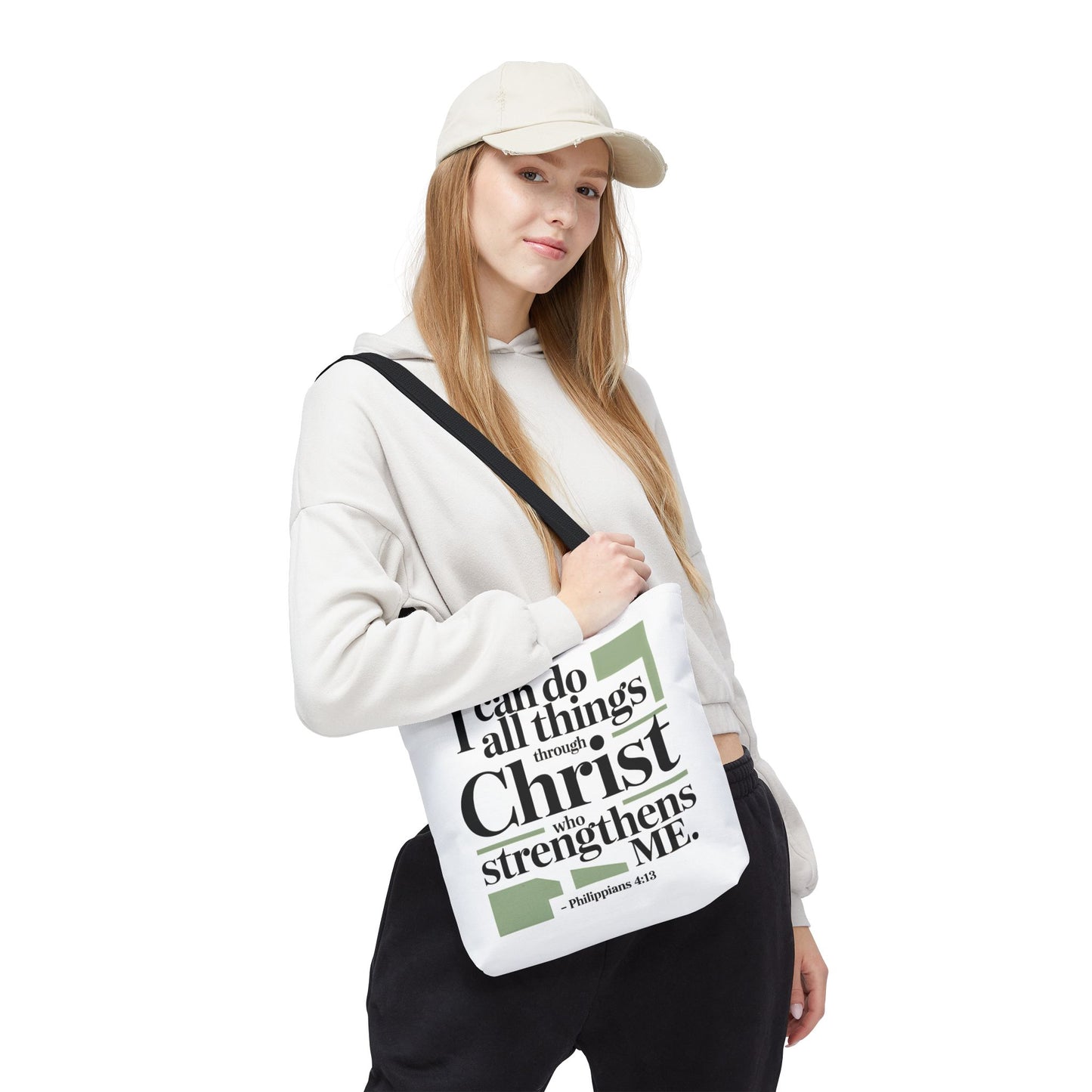 Inspirational Bible Verse Tote Bag – Faith-Based Everyday Carry, Christian Gift for Women, Church & Life