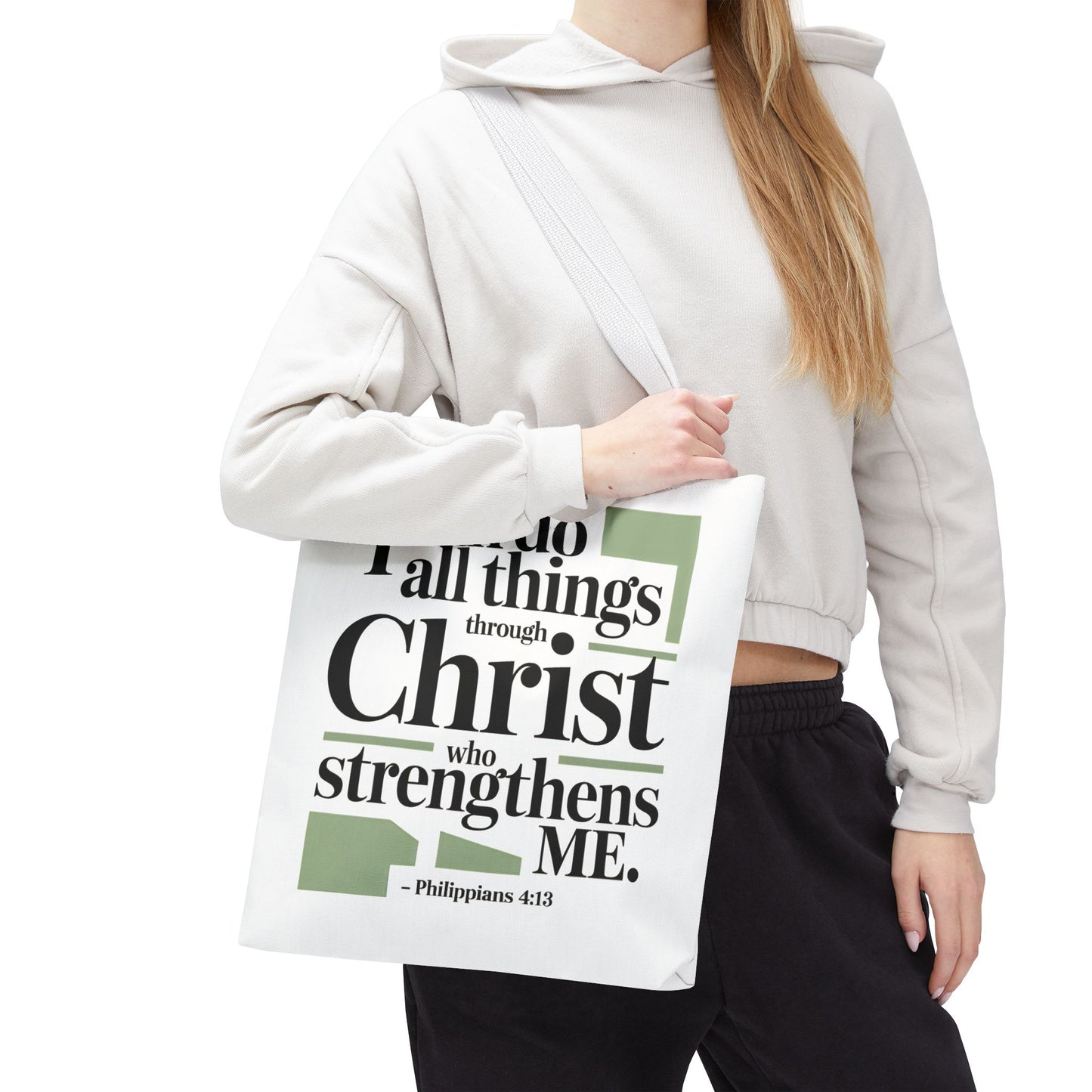 Inspirational Bible Verse Tote Bag – Faith-Based Everyday Carry, Christian Gift for Women, Church & Life