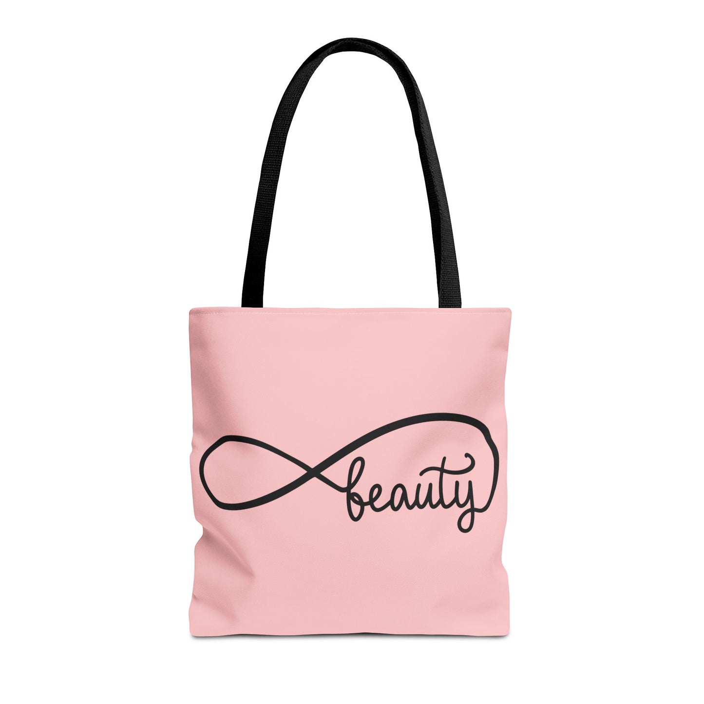 Pink Beauty Infinity Tote Bag – Inspirational Double-Sided Print in 3 Sizes