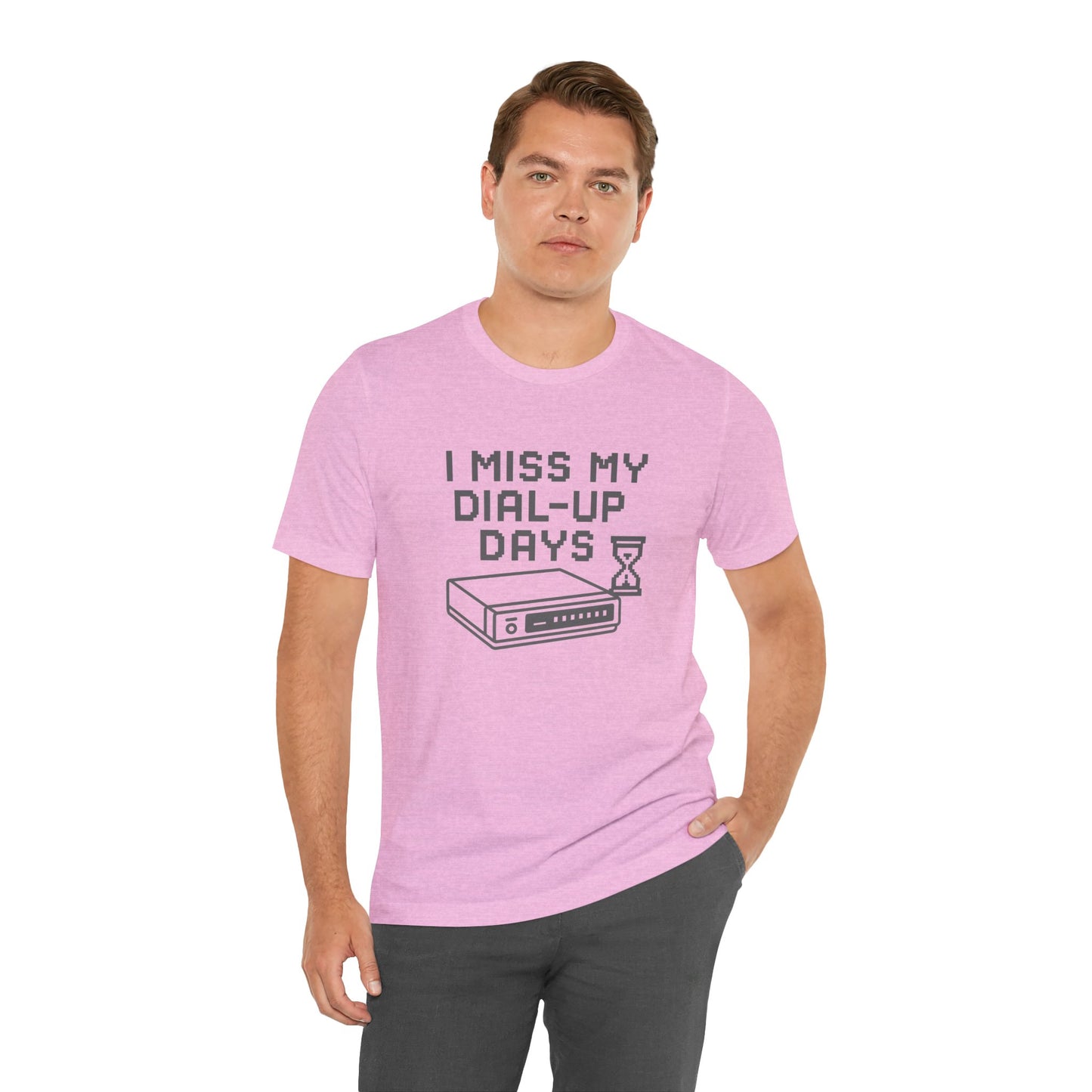 Nostalgic Dial-Up Days Tee – Retro Tech Shirt for 90s Kids, IT Pros & Internet Pioneers