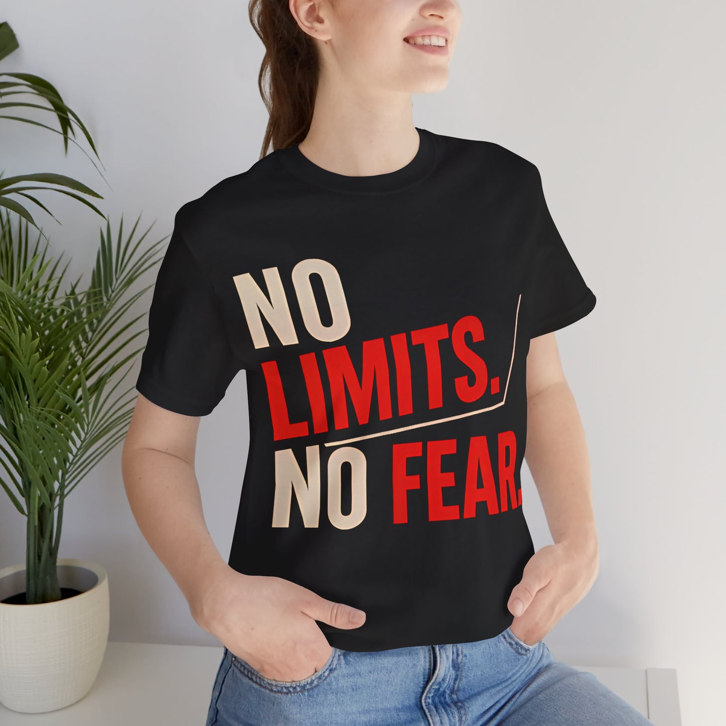 No Limits, No Fear – Empowering Unisex Tee