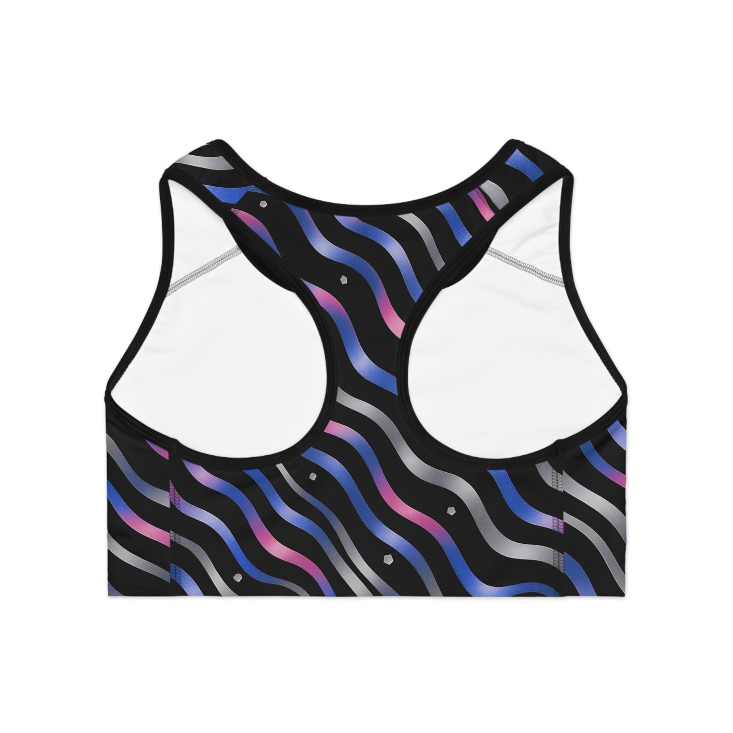 Stylish Sports Bra with Wavy Design – Functional Fashion for Active Lifestyles