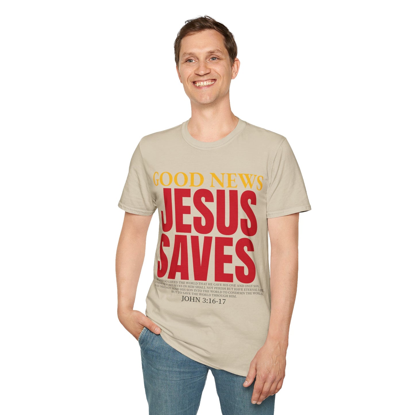 Inspirational "Jesus Saves" T-Shirt
