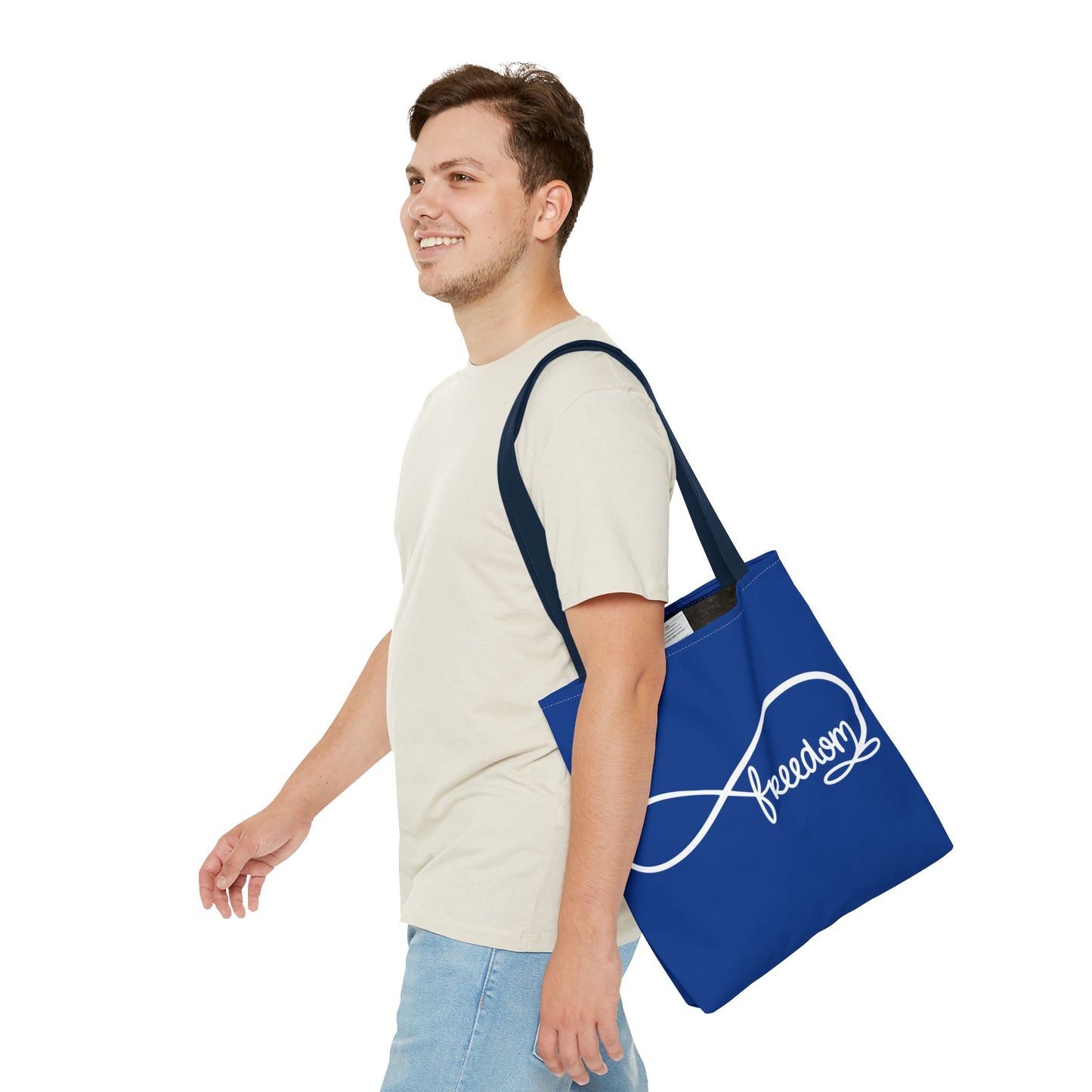 Freedom Infinity Symbol Tote Bag – Patriotic Everyday Carry, Double-Sided Print
