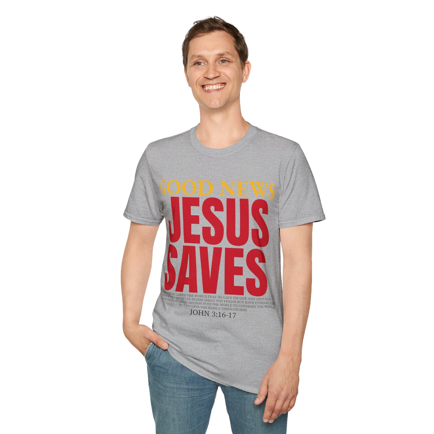 Inspirational "Jesus Saves" T-Shirt