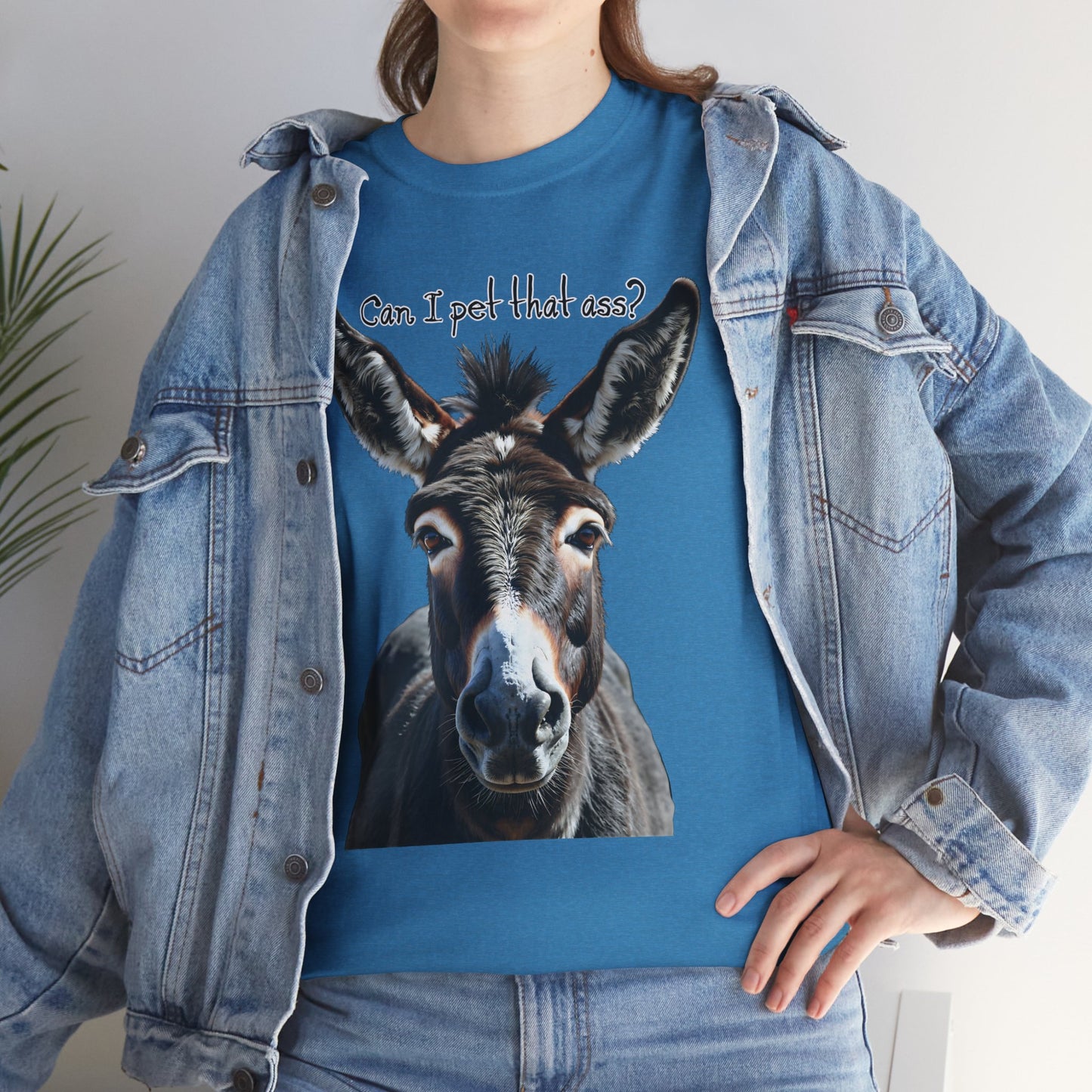 “Can I Pet That Ass?” Donkey Tee - Funny Unisex T-Shirt