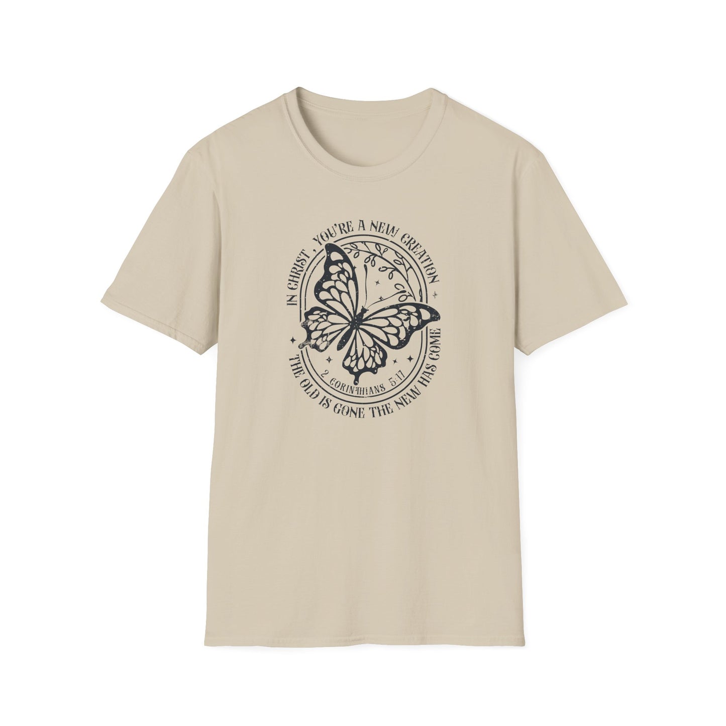 2 Corinthians 5:17 – New Creation Butterfly T-Shirt