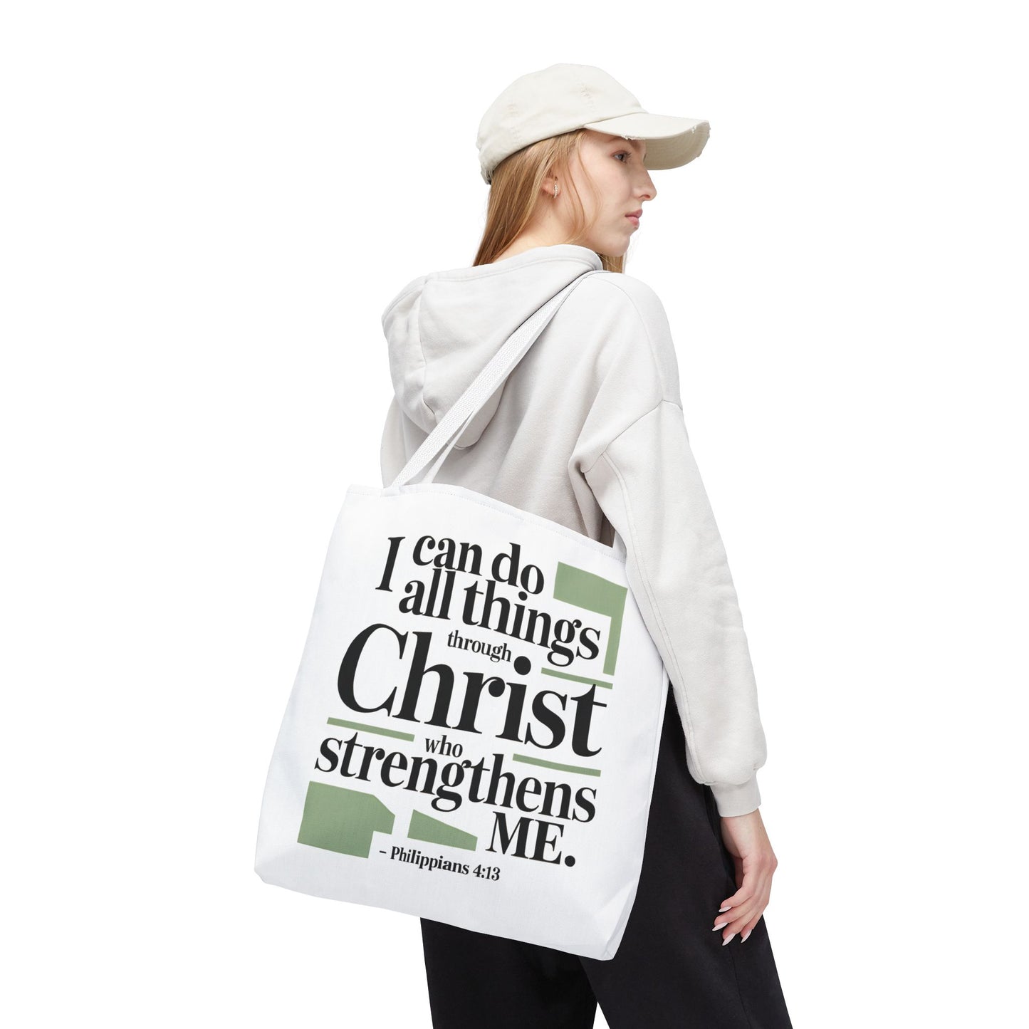 Inspirational Bible Verse Tote Bag – Faith-Based Everyday Carry, Christian Gift for Women, Church & Life