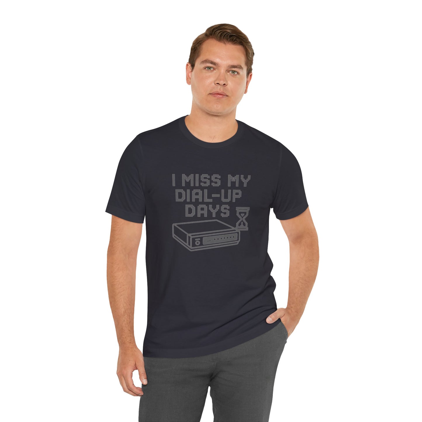 Nostalgic Dial-Up Days Tee – Retro Tech Shirt for 90s Kids, IT Pros & Internet Pioneers