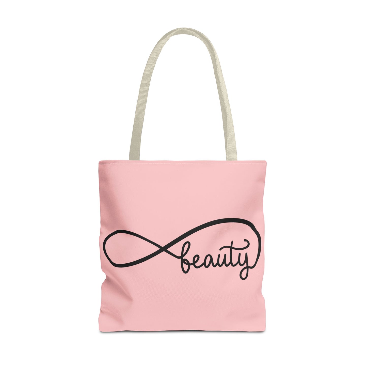 Pink Beauty Infinity Tote Bag – Inspirational Double-Sided Print in 3 Sizes