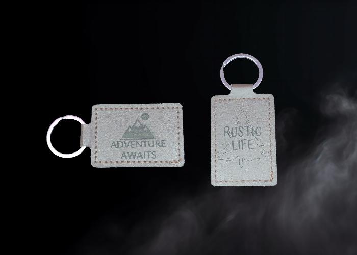 Engraved Leather Keychain – Inspirational, Personalized, or Branded Gift